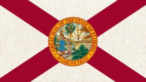 State of Florid flag representing the opportunities with Florida Business Grants