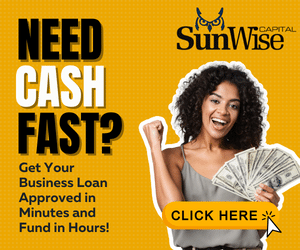 Sunwise Capital need Cash Fast Ad