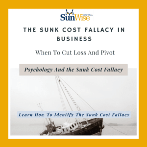 Mark J. Kane, CEO of Sunwise Capital, leverages psychology expertise to empower businesses with strategic financial solutions and understanding the sunk cost fallacy in business.