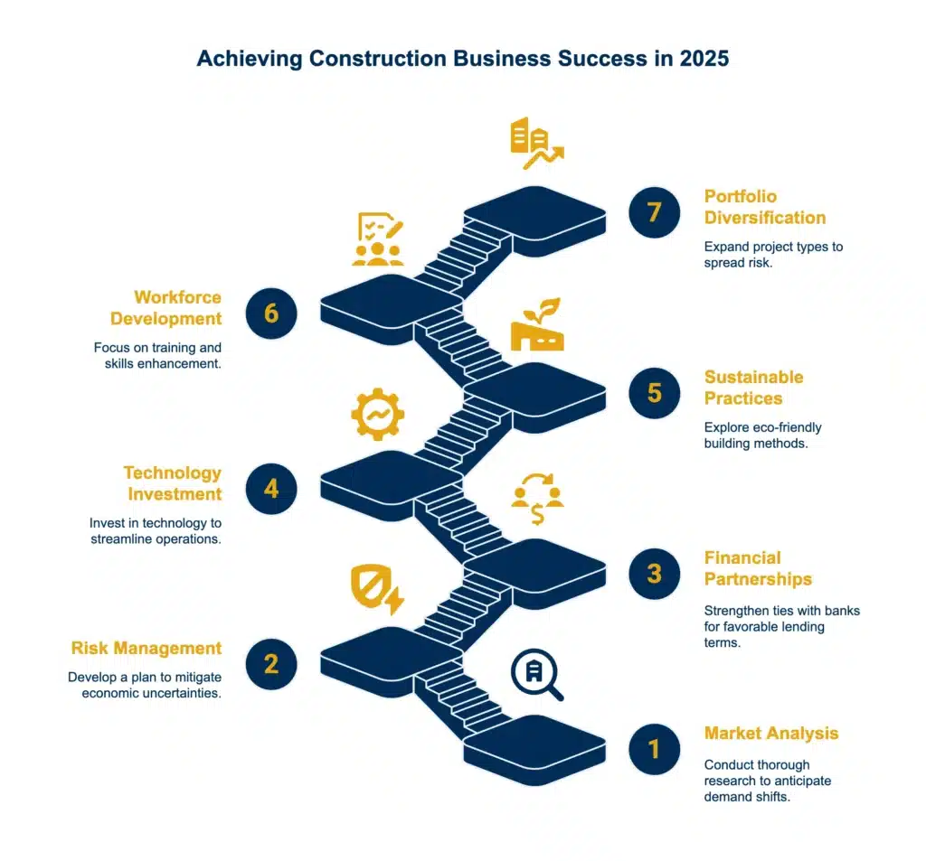 Infochart - Consider these key strategies to position your construction business for success in 2025