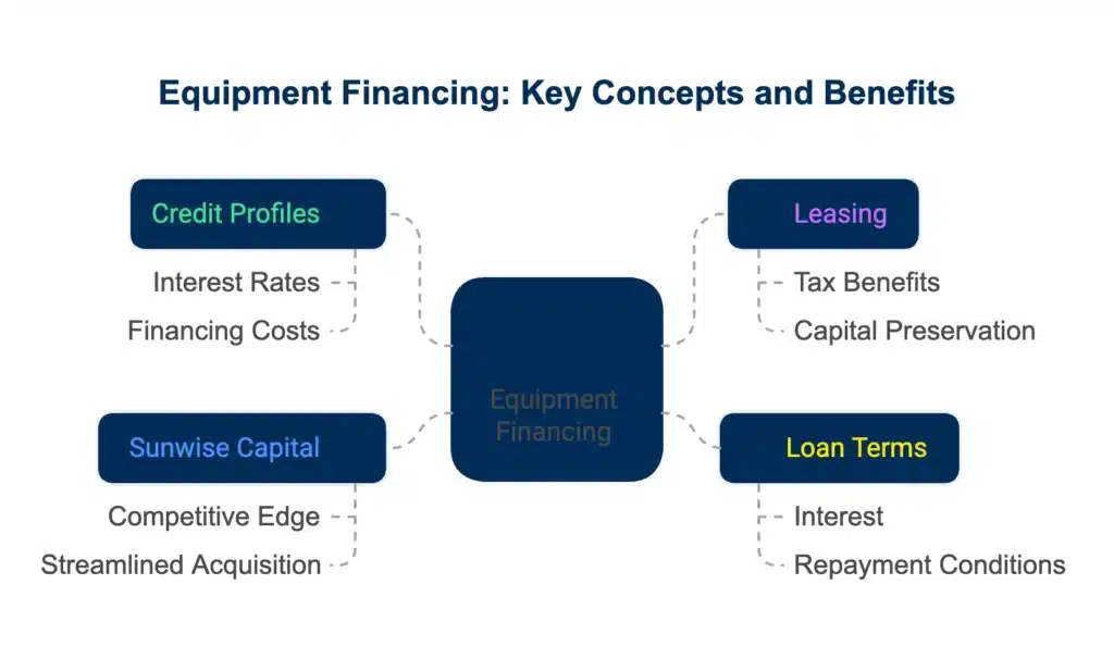 Illustration of Equipment Financing FAQs - Key Highlights