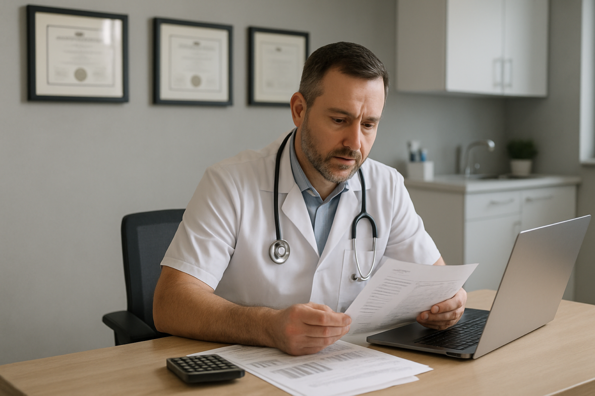 equipment financing for veterinary practices — veterinarian using advanced diagnostic imaging equipment to examine a patient