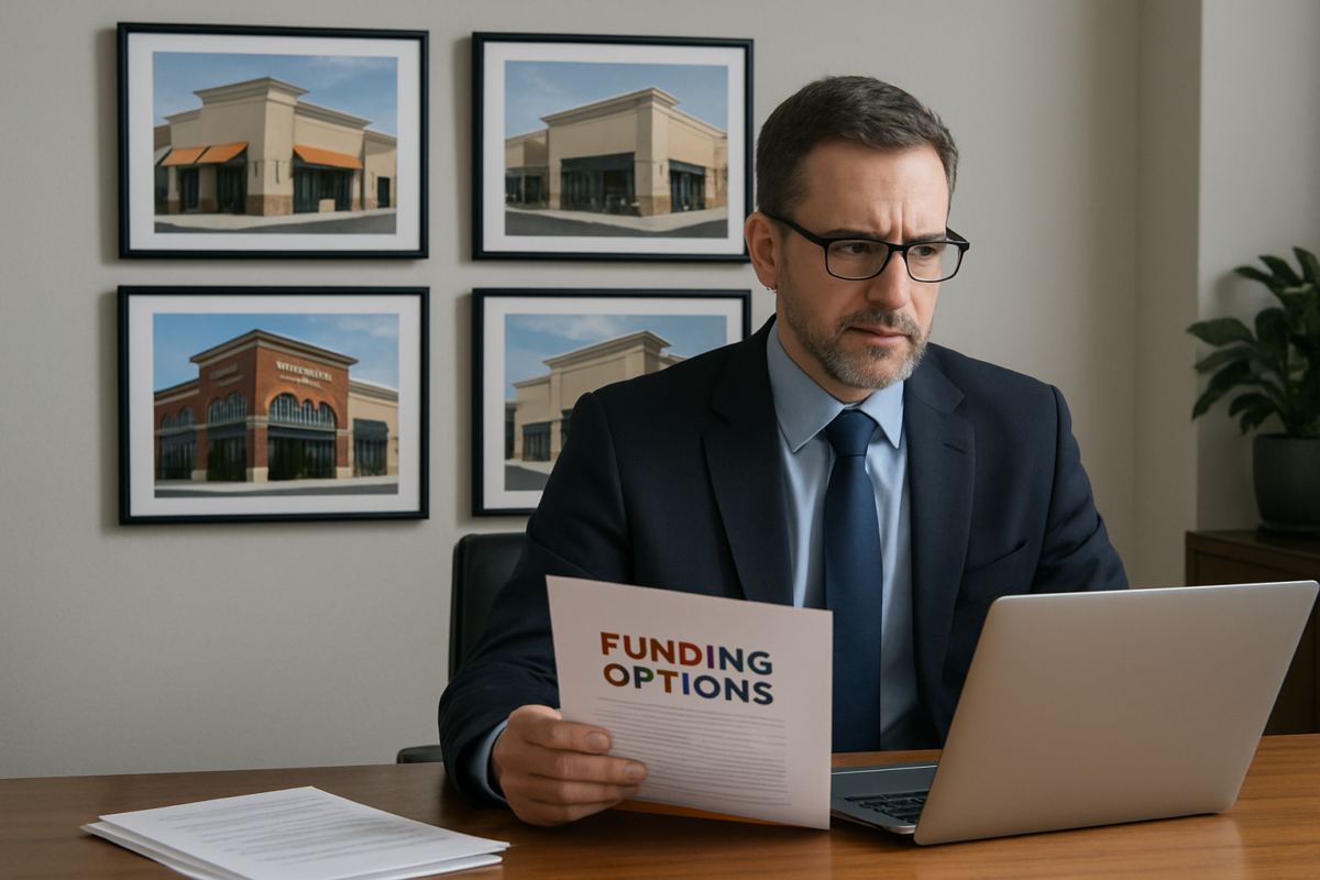 working capital loan for franchise owner — franchise business owner reviewing financing options